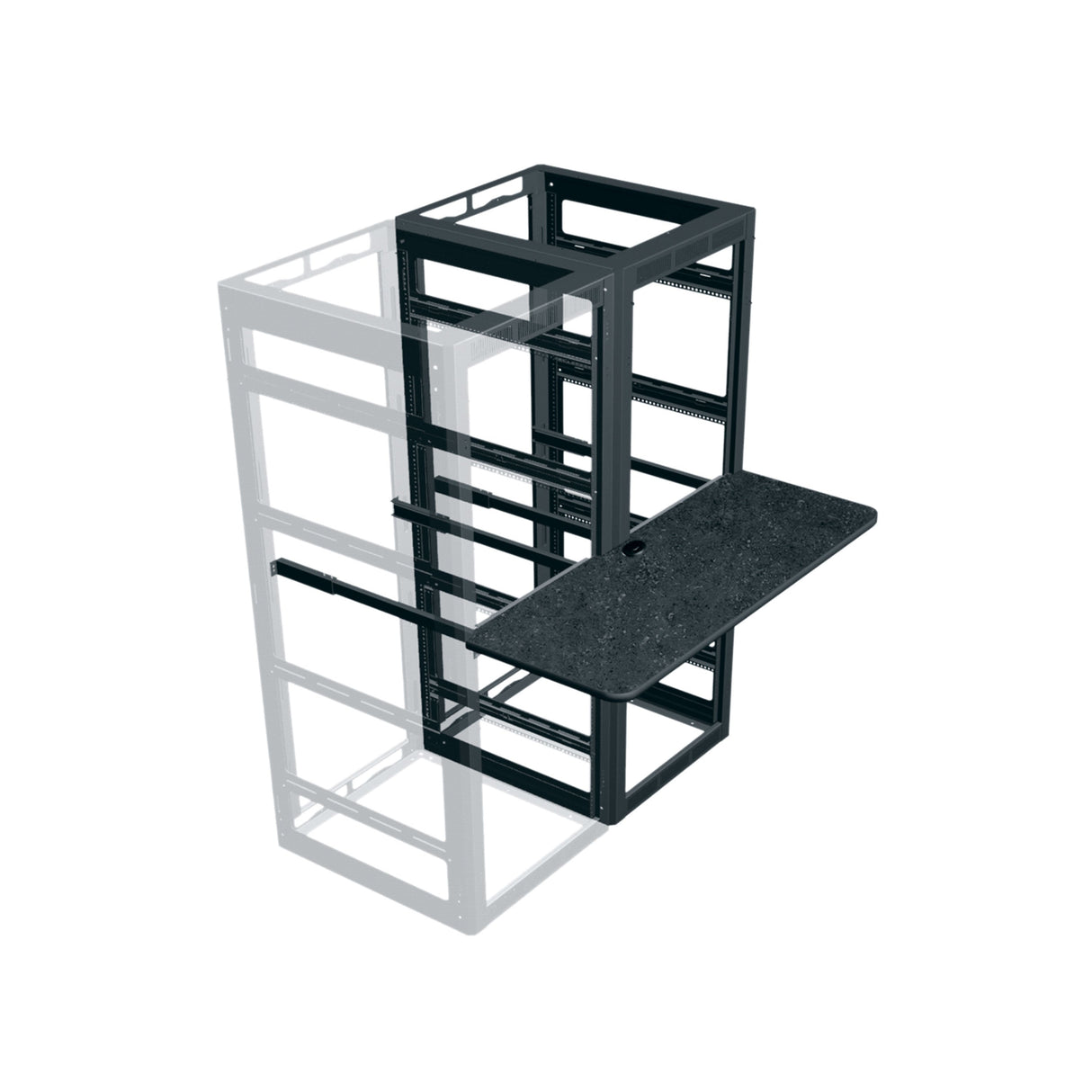 Middle Atlantic WS4-M31-18 4 BAY MRK WRITING SHELF