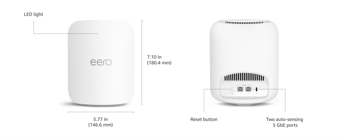 Eero Pro 7 tri-band mesh Wi-Fi 7 router