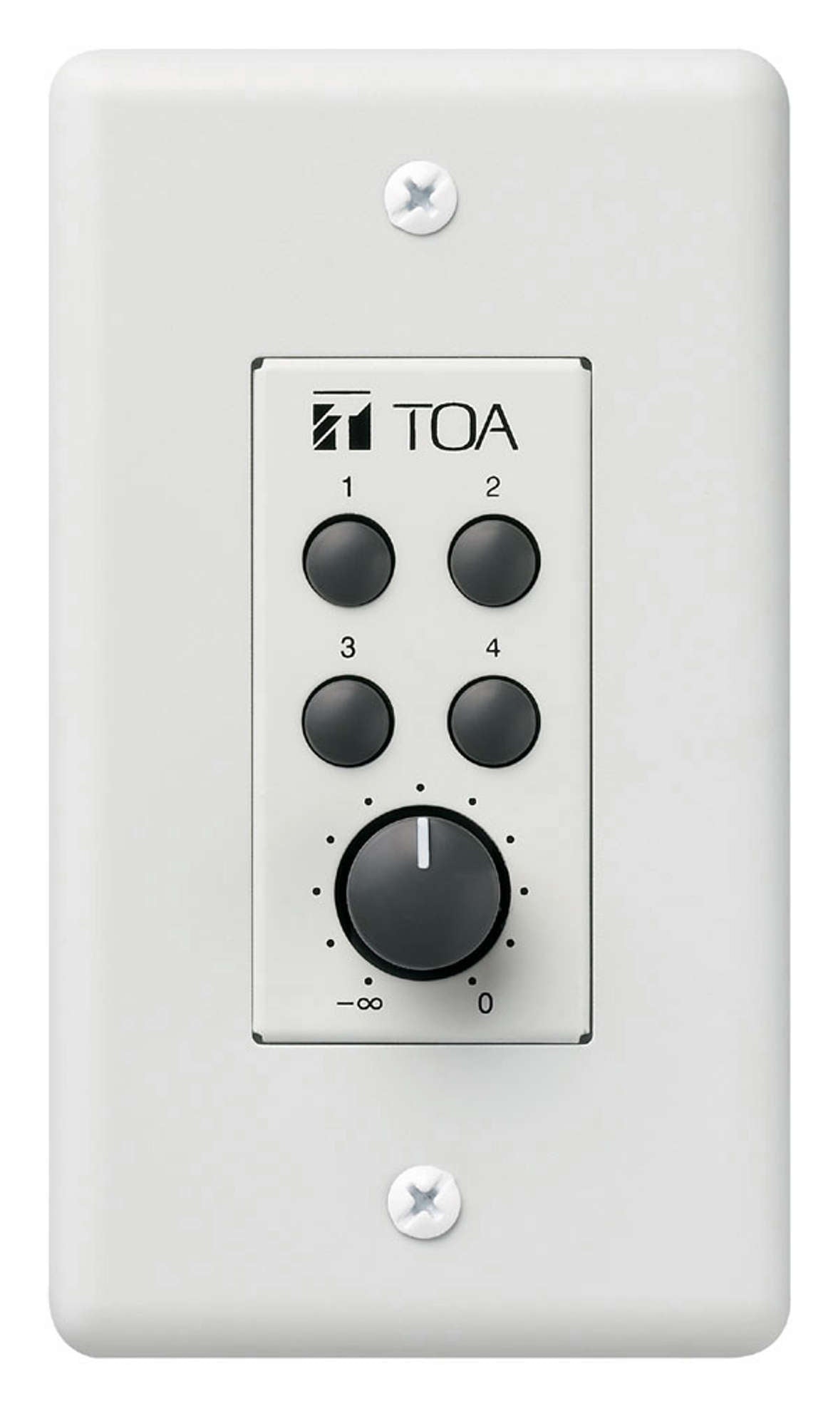 TOA ZM-9002 9000 Series Remote Panel 4-Switches 1-Volume Control