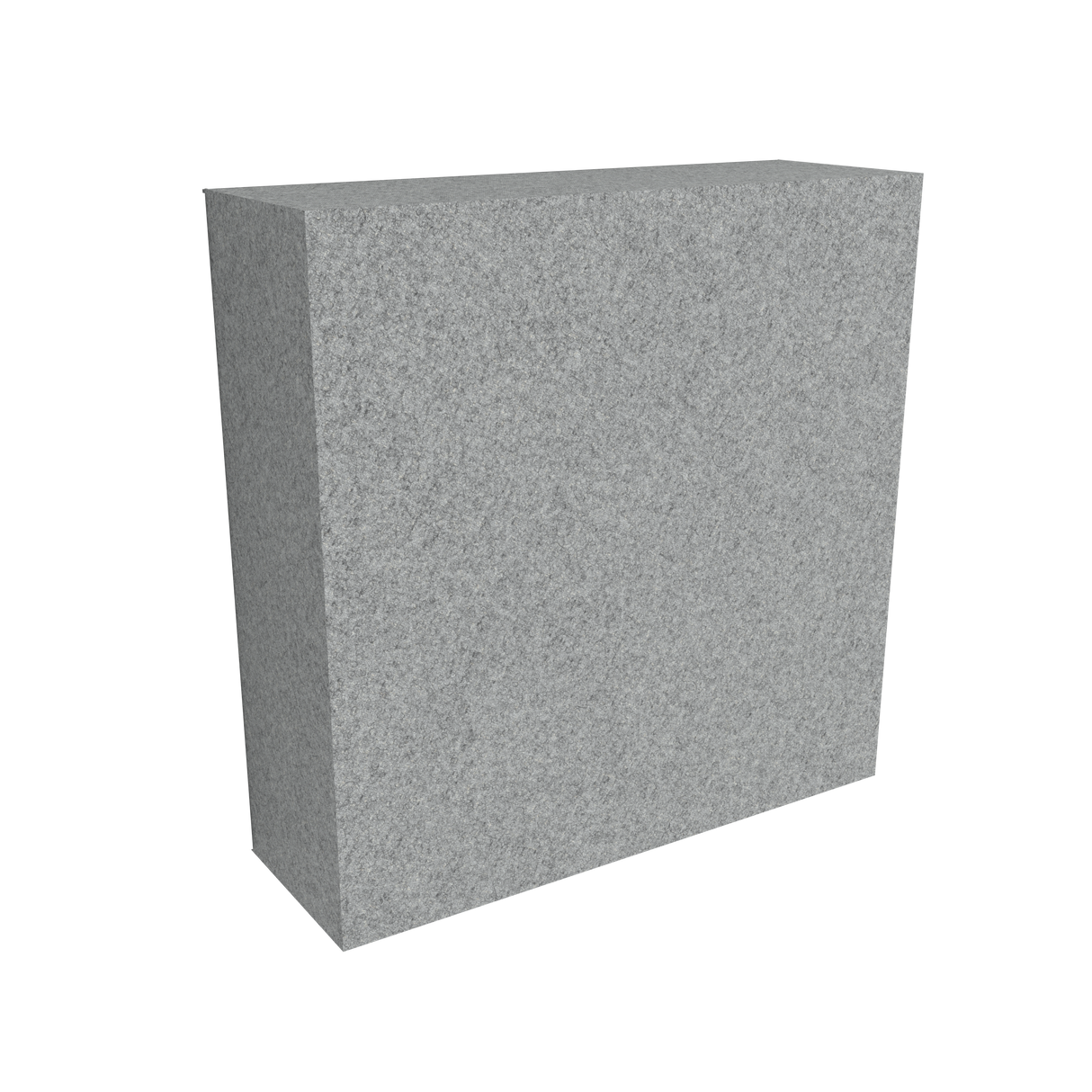 Middle Atlantic ADA-WT-4IN-SLG 4" Depth 2'x2' Wall Tile, Silver Gray