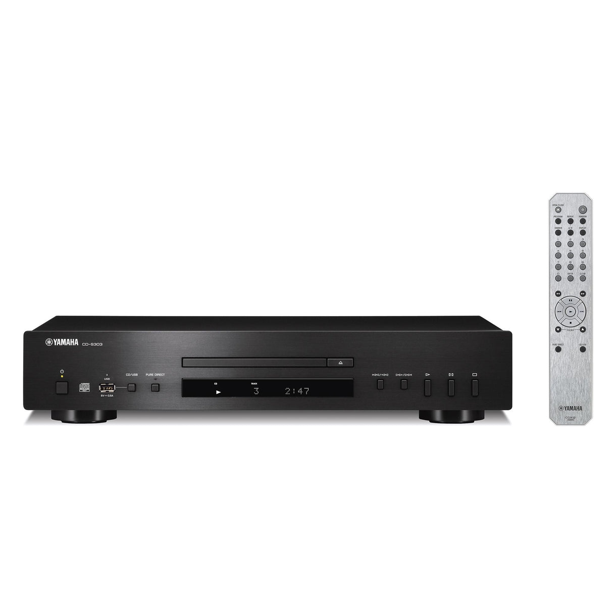 Yamaha CD-S303BL CD Player, Black