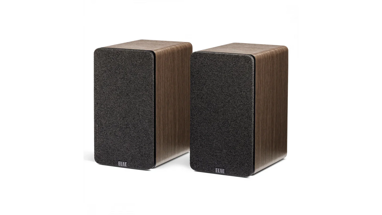 Elac 4.5" Debut ConneX Powered Monitor Speakers - Walnut, Pair