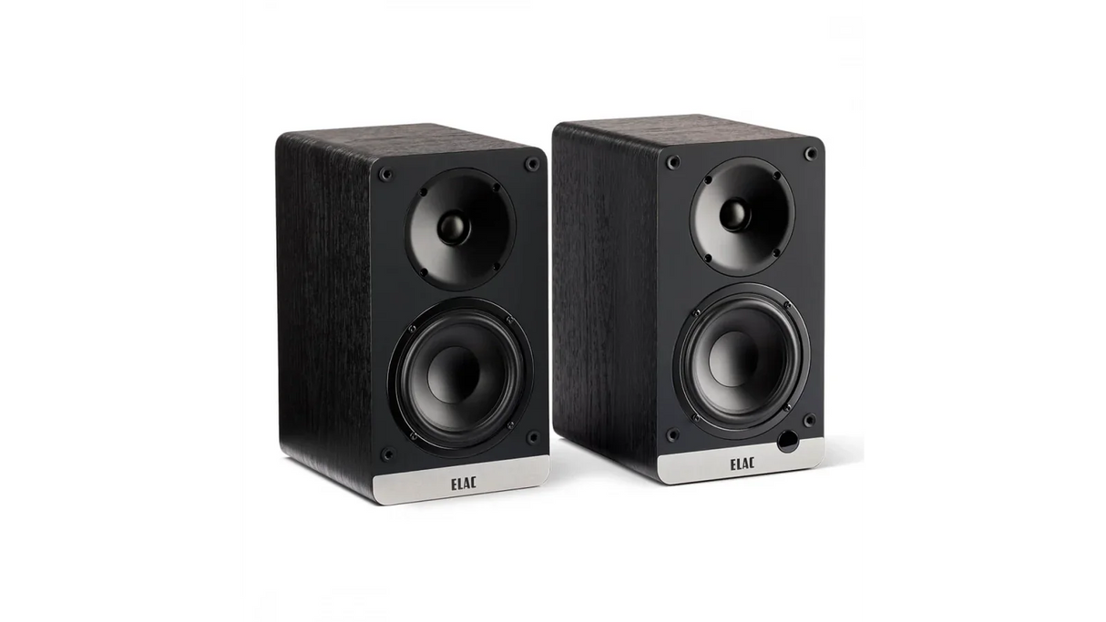 Elac 4.5" Debut ConneX Powered Monitor Speakers - Black, Pair