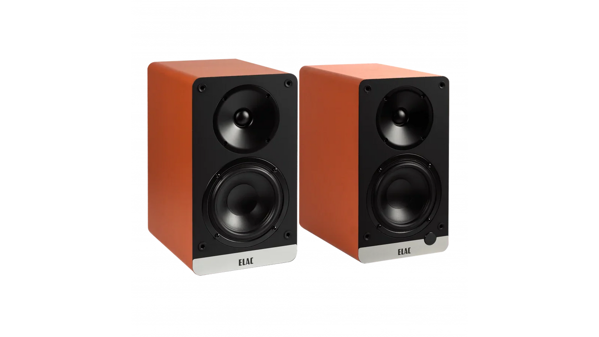 Elac 4.5" Debut ConneX Powered Monitor Speakers - Orange, Pair