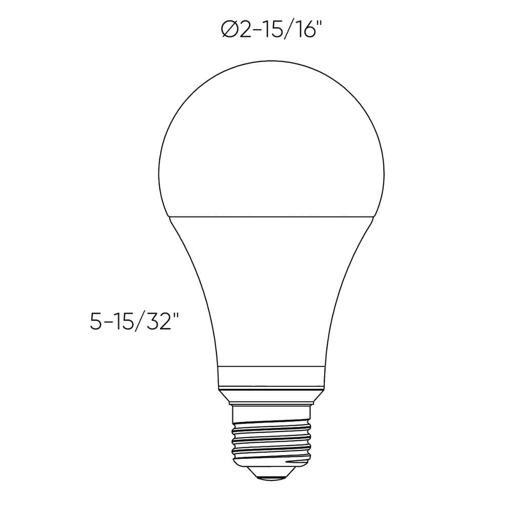 DALS DCP-BLBA21 Smart A21 RGB+CCT Light Bulb Pro