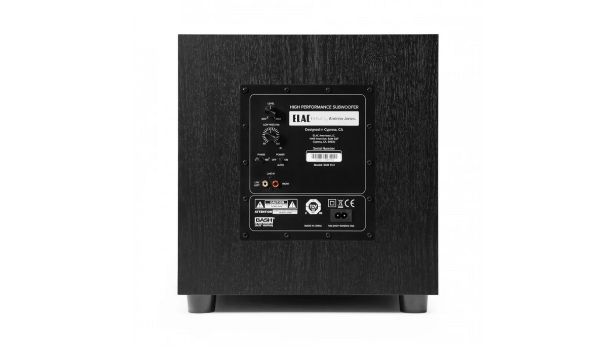 Elac 10" 200W Powered Subwoofer - Black, Each