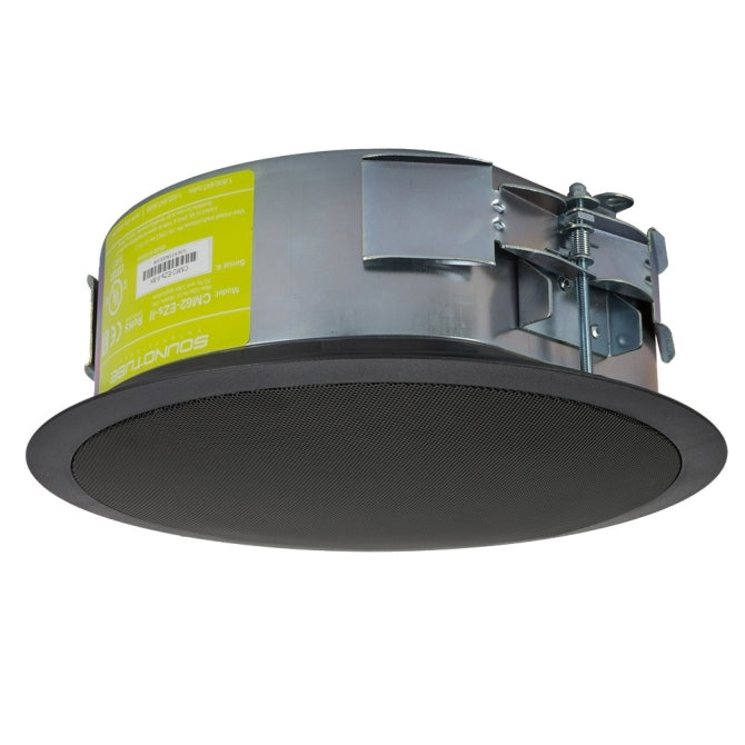 SoundTube CM62-EZS 6" 2-way In Ceiling Speaker in Black with a Short Can, Each