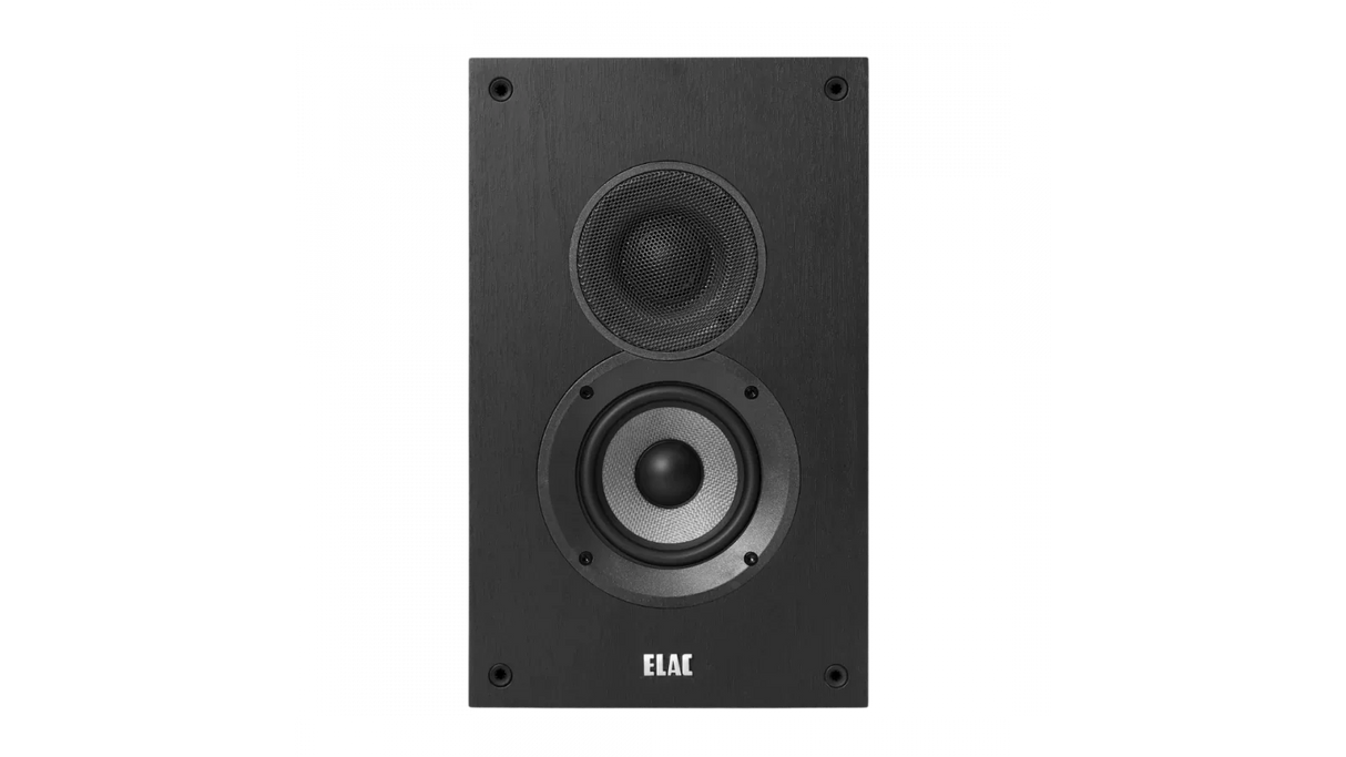 Elac 4" On-Wall Speakers - Black, Pair