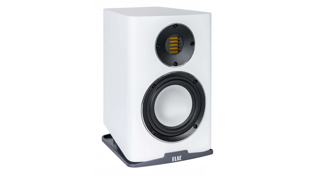Elac 5.25" Carina Bookshelf Speakers - Satin White, Pair