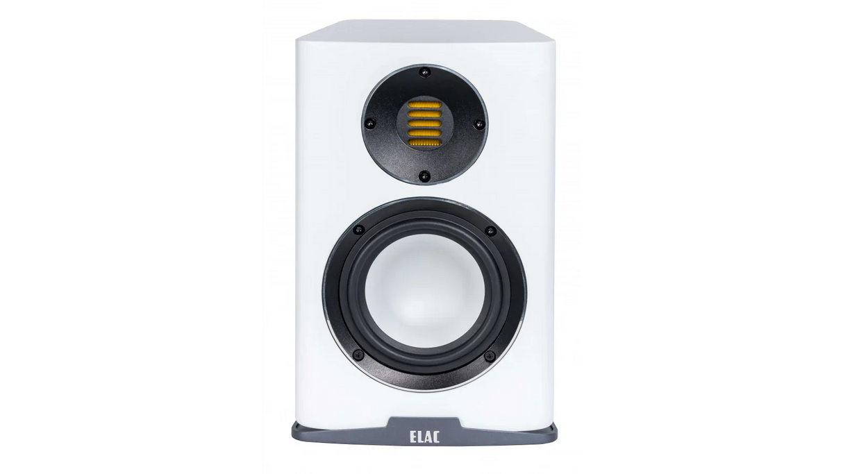 Elac 5.25" Carina Bookshelf Speakers - Satin White, Pair