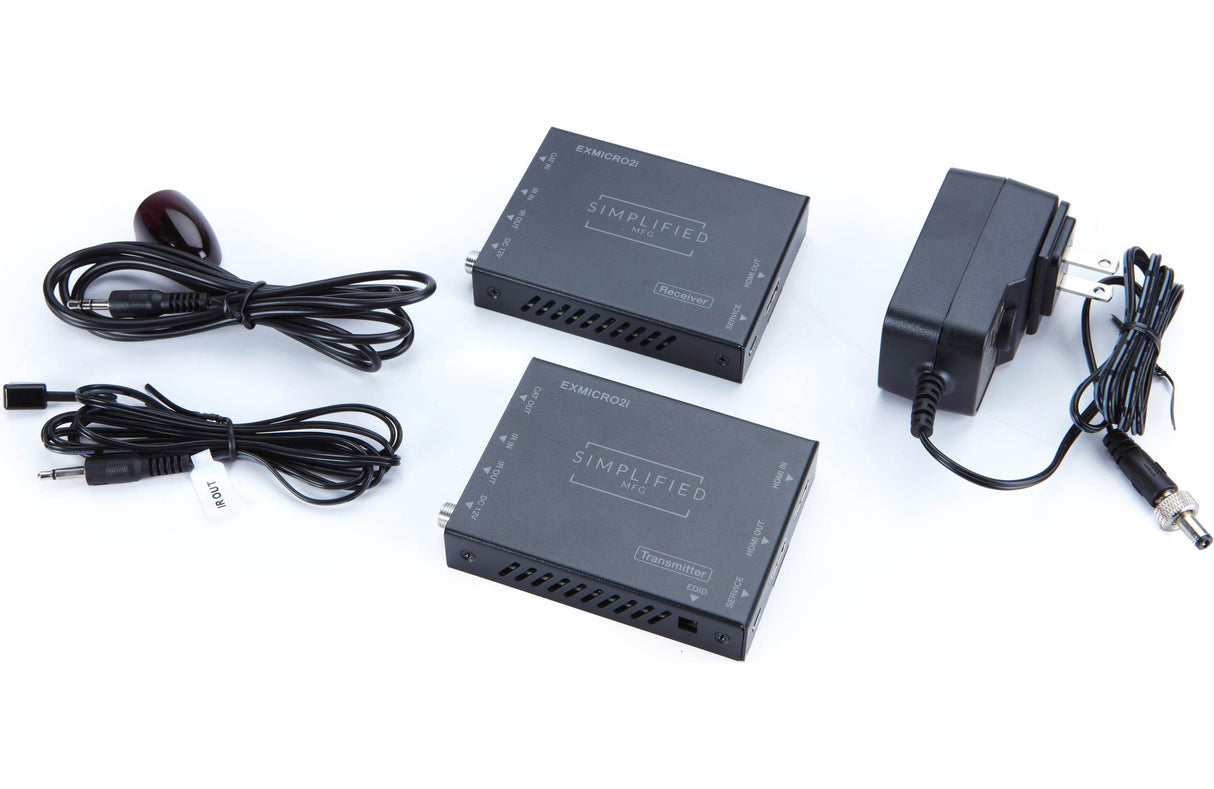 Simplified EXMICRO2i 18Gbps 4K HDMI Extender With 2-Way 12v IR