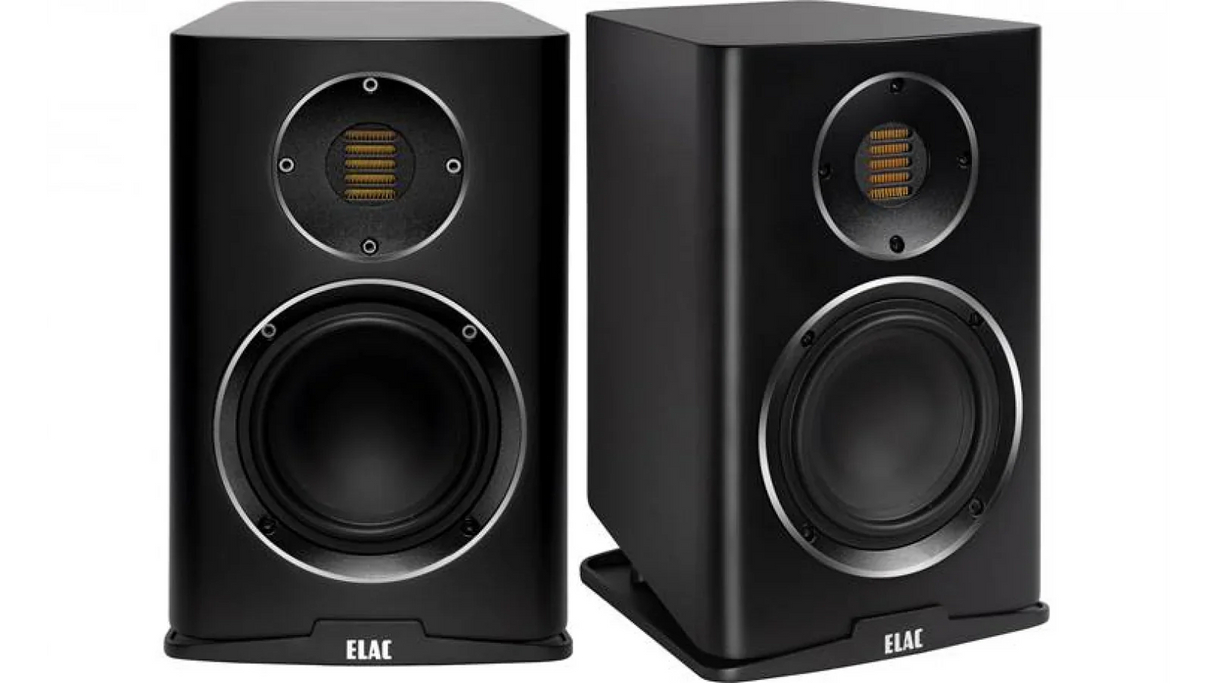 Elac 5.25" Carina Bookshelf Speakers - Satin Black, Pair