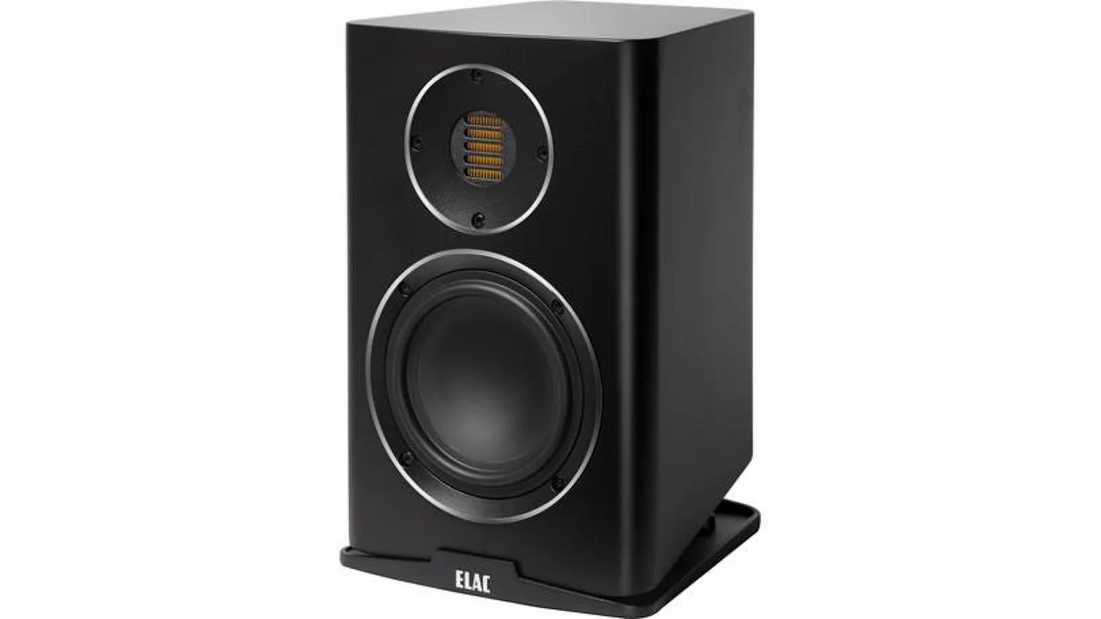 Elac 5.25" Carina Bookshelf Speakers - Satin Black, Pair