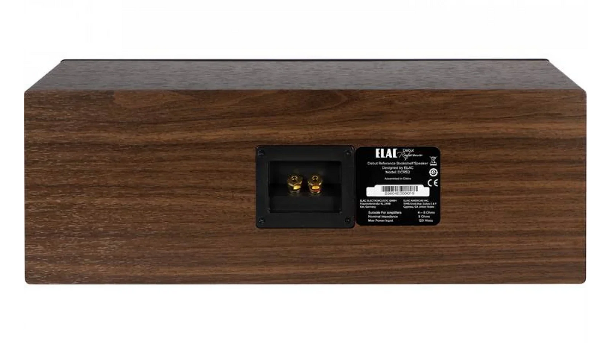 Elac 5.25" Debut Reference DCR52 Center Speaker - Walnut/Black, Each
