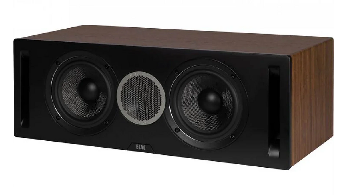 Elac 5.25" Debut Reference DCR52 Center Speaker - Walnut/Black, Each