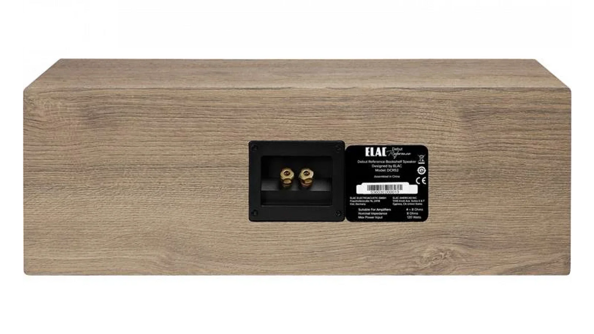 Elac 5.25" Debut Reference DCR52 Center Speaker - Oak/White, Each
