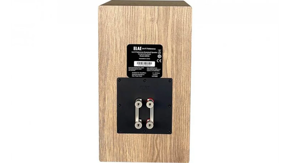 Elac 6.5" UniFi Reference Bookshelf Speaker - Oak/White, Pair