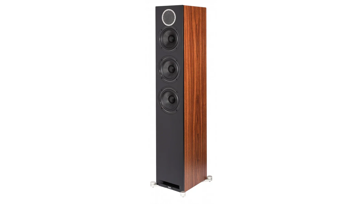 Elac 5.25" Debut Reference DFR52 Floorstanding Speaker - Walnut/Black, Each