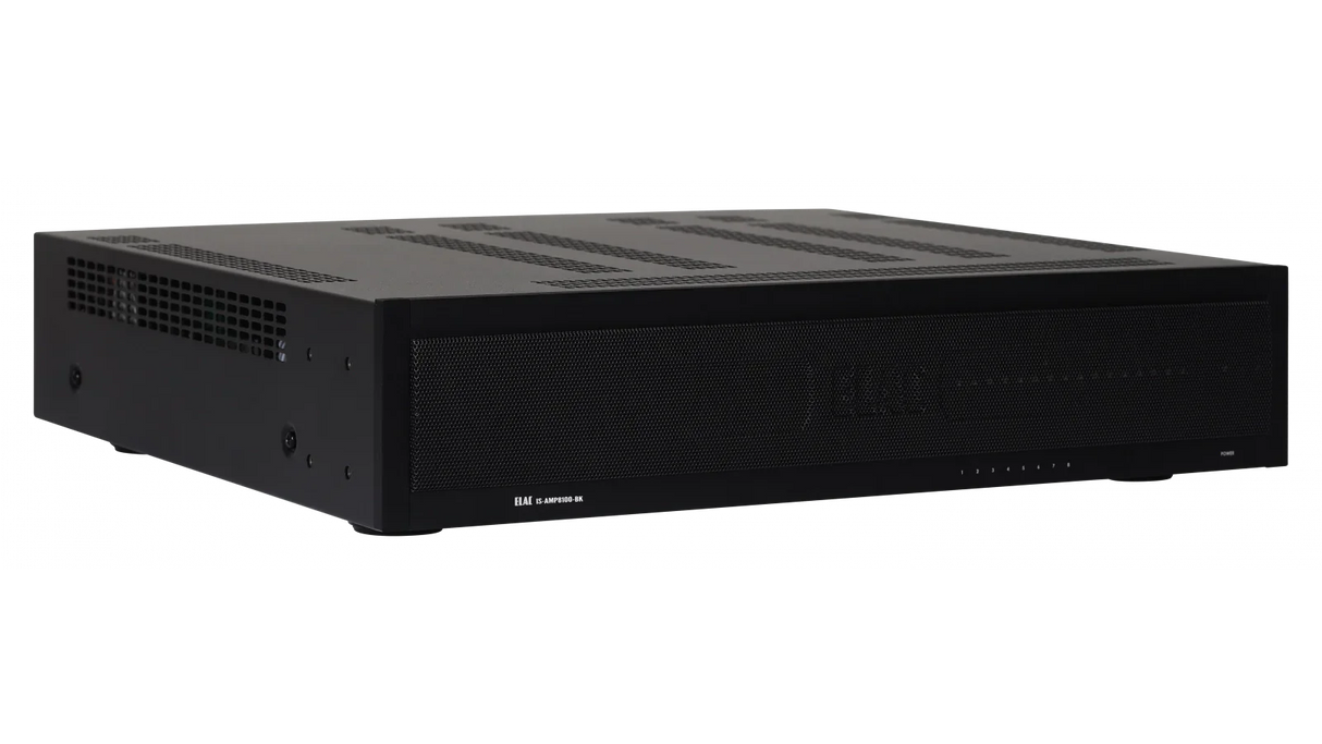 Elac IS-AMP8100-BK Integrator 8 x 100W Multi-Zone Amplifier - Black, Each