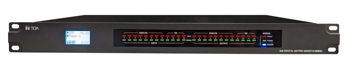 TOA M-8080D-AM 8X8 Digital Matrix Mixer