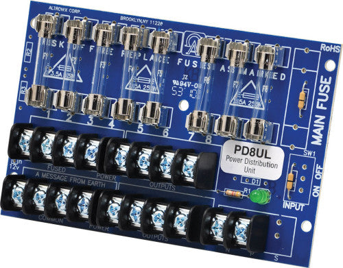 Altronix PD8UL UL 8 OUT POWER DISTRIB UNIT