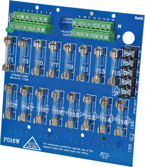Altronix PD16W 16 Fused Output Power Distribu
