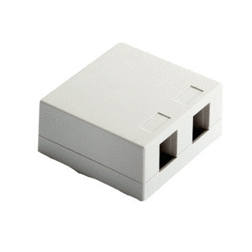 On-Q WP3502WH TWO PORT SURFACE MNT BOX WH (M10)