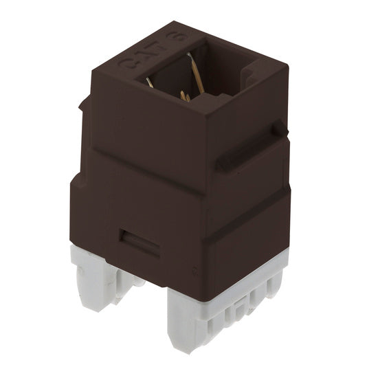 On-Q WP3460BR KEY: CAT 6 RJ45 T568 A/B CNCTR BR (M20)