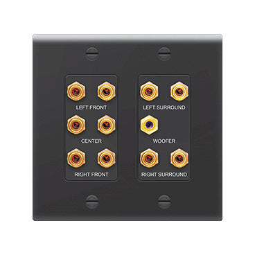 On-Q F9004BK 5.1 HOME THEATER OUTLET STRAPS BK