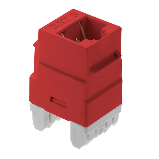 On-Q WP3460RE KEY: CAT 6 RJ45 T568 A/B CNCTR RED (M20)