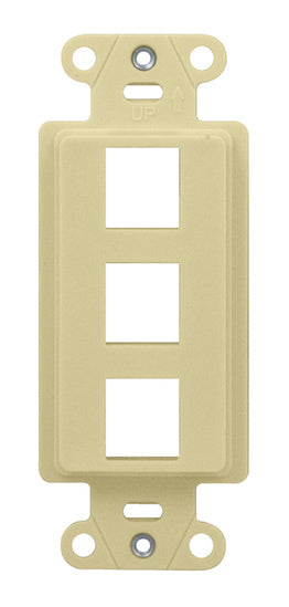 On-Q WP3413LA DECOR OUTLET STRAP 3 PORT LA (M10)
