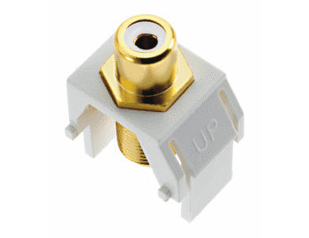 On-Q WP3461WH KEY: WHITE RCA TO F-CONNECTOR WH (M20)