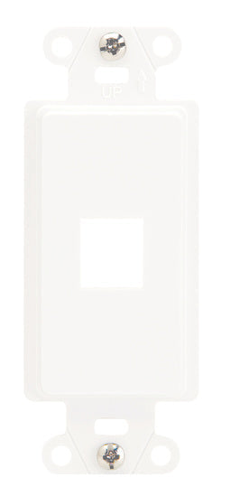 On-Q WP3411WH DECOR OUTLET STRAP 1 PORT WH (M10)