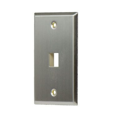 On-Q WP3401SS 1 GANG STAINLESS WALL PLATE, 1-PORT