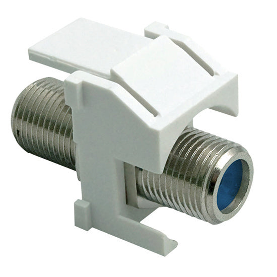 On-Q WP3481WH10 KEY: 10 PK NICKEL REC 3GHZ F-COUPLER, WH