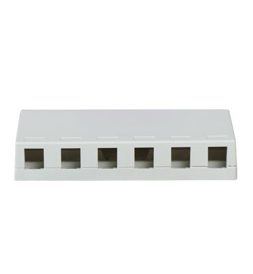 On-Q WP3506WH SIX PORT SURFACE BOX - WH