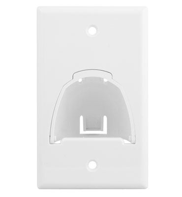On-Q WP9001WH SINGLE GANG HINGED BULL NOSE WP WH