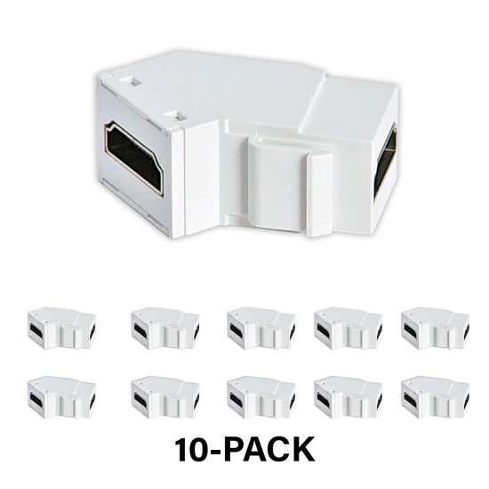 On-Q WP124KWH10 KEY: 4K HDMI KEYSTONE INSERT WHT, 10PK