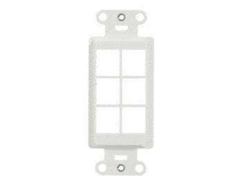 On-Q WP3416WHWP1 1G 2PORT PLATE W CAT6 CPLR & COAX, WH