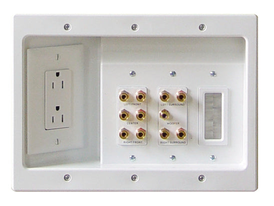 On-Q HT2103WHV1 WHITE HOME THEATER RECESSED WP