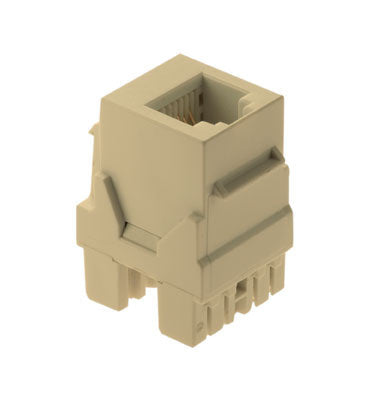 On-Q WP3425IV KEY: RJ25 CONNECTOR IVORY (M20)