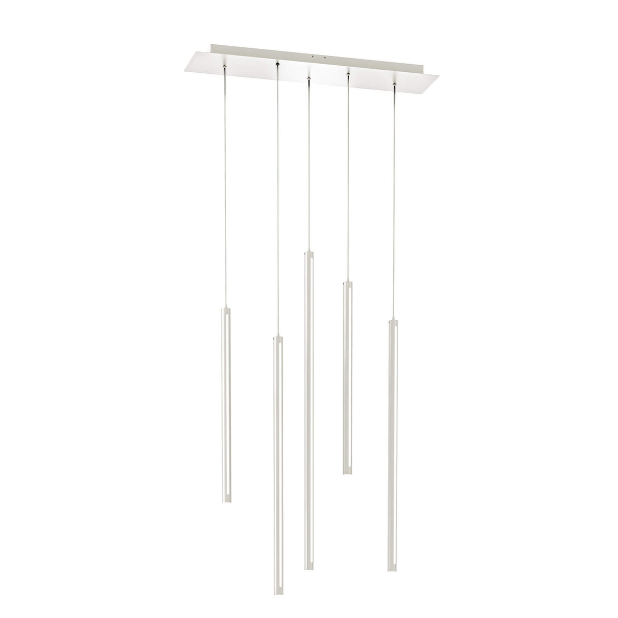 DALS PDLED120-5SQ-WH Square Canopy - 5 piece Decorative pendant cylinder