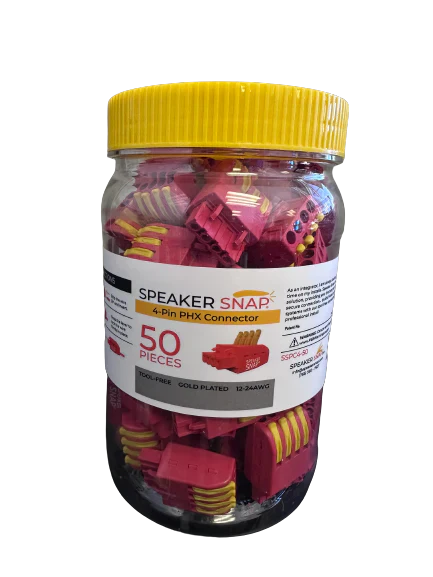 Speaker Snap SSPC4-50 PHX Connector 4-Pin / 50 Pieces