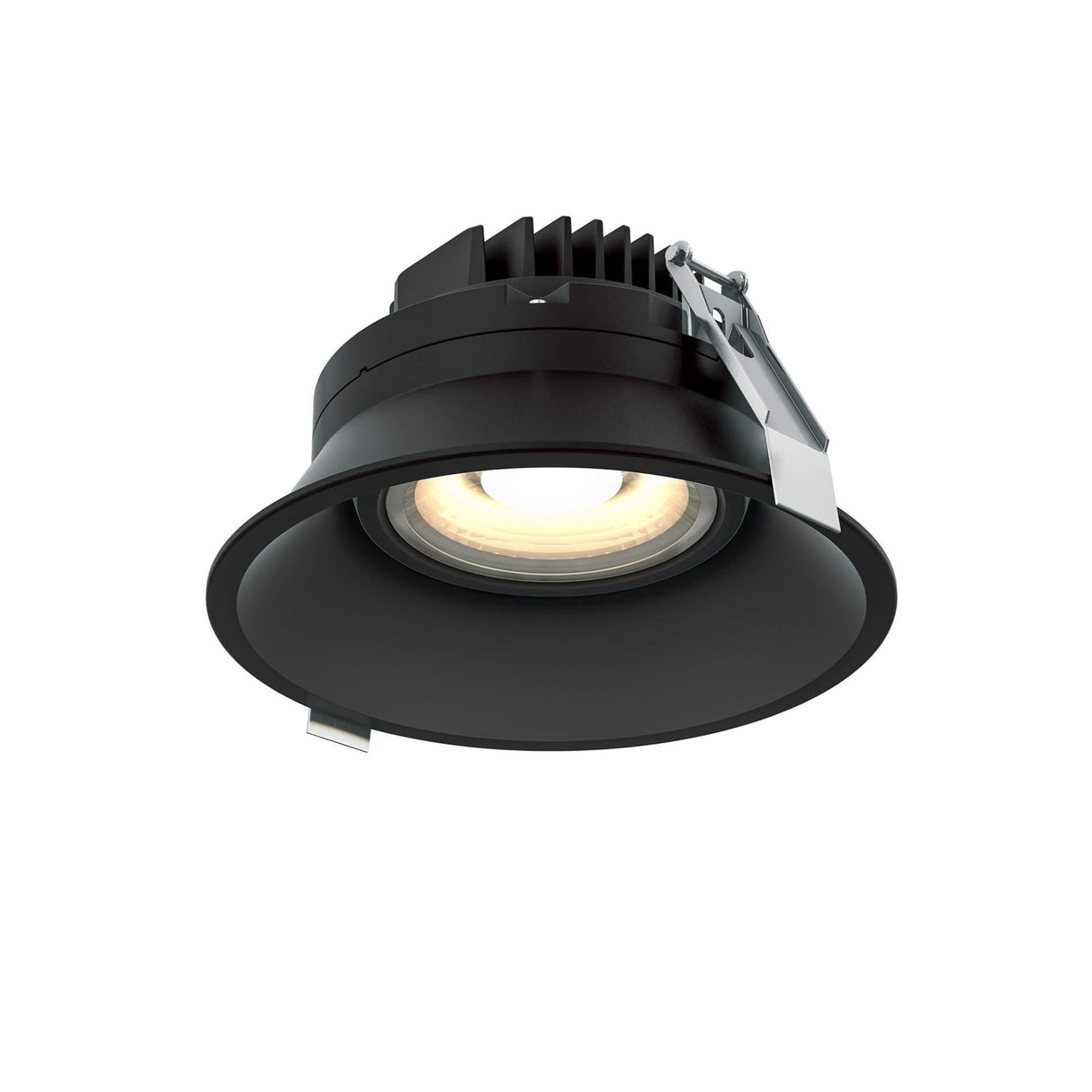 DALS RGM6-CC-V-BK 6 Inch Round Indoor/Outdoor Regressed Gimbal Down Light - universal 120V-347V, 0-10V dimming