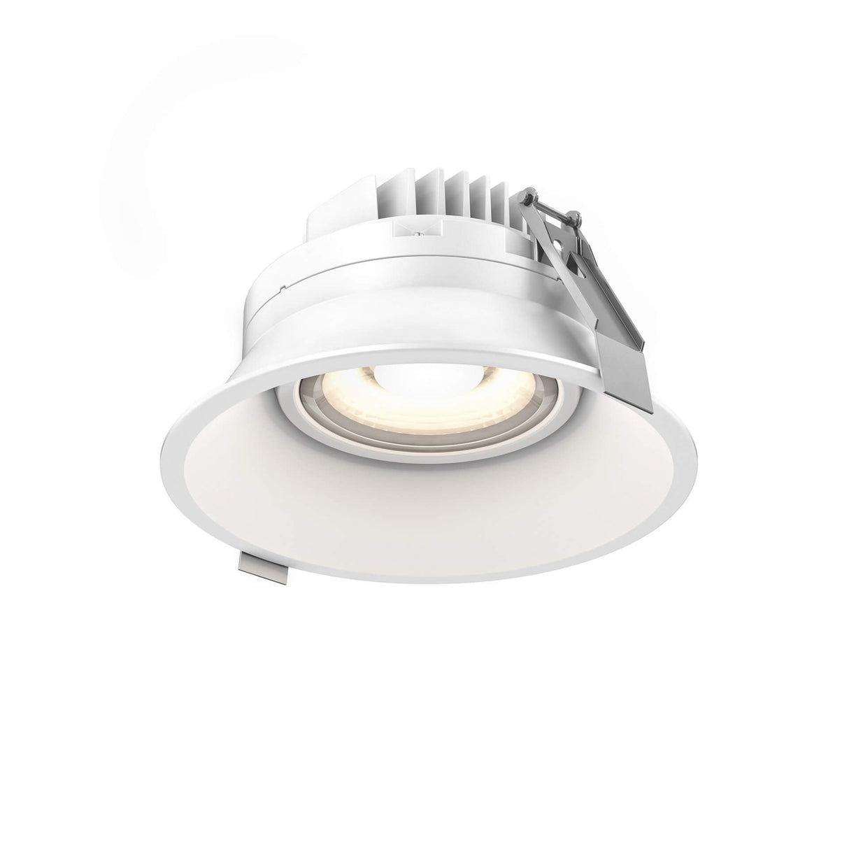 DALS RGM6-CC-V-WH 6 Inch Round Indoor/Outdoor Regressed Gimbal Down Light - universal 120V-347V, 0-10V dimming