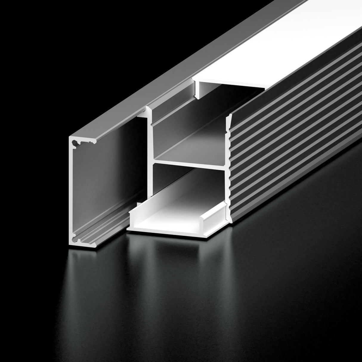 Diode Channel Bundle, SCONCE, Frosted Cover, End Cap Pairs, Mounting Hardware