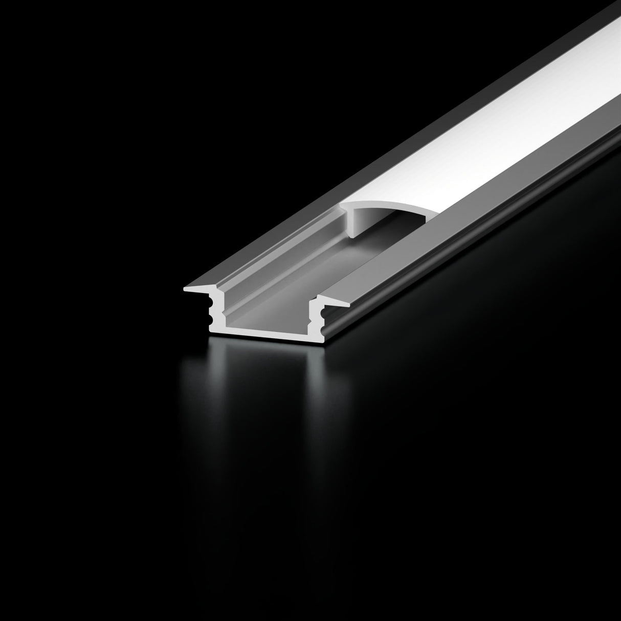Diode Channel Bundle, SHORT RECESSED, Accessory Pack, 2 open end caps, 2 closed end caps, 4 Mounting Clips