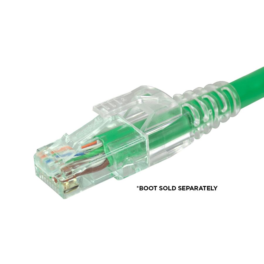 Simply45 S45-1600 Pass Through Green Tint - Cat6 UTP - 100pc Jar