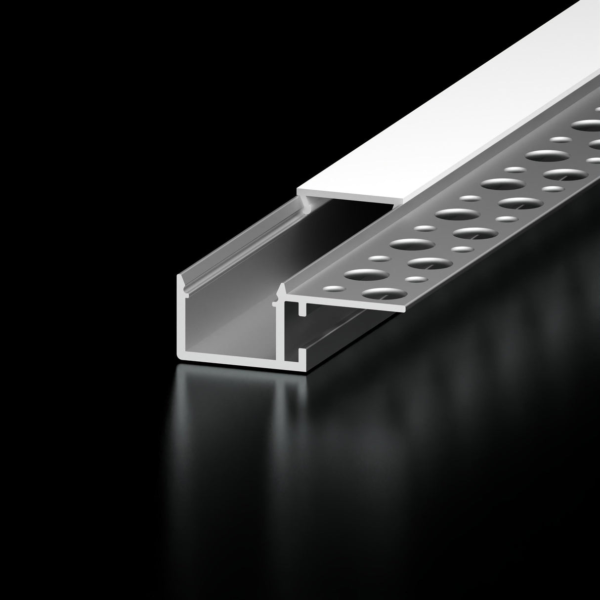 Diode Channel Bundle, SINGLE FLANGE MUD-IN, Accessory Pack, 2 open end caps, 2 closed end caps