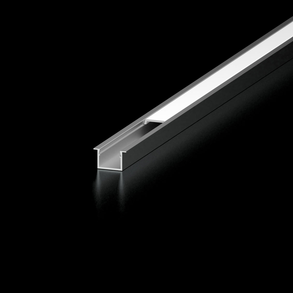 Diode Channel Component, End Cap, SLIM RECESSED - 3 open end caps, 3 closed end caps, 3 rounded open end caps